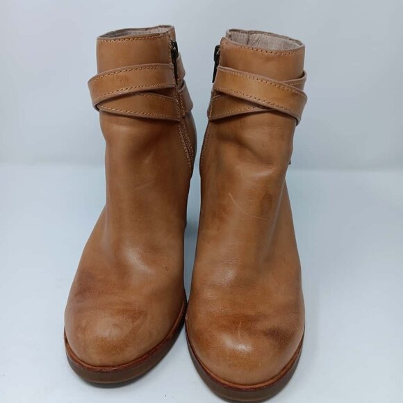 Tommy Bahama Casual Footwear Leather Ankle Boots Block Heel - Picture 2 of 7